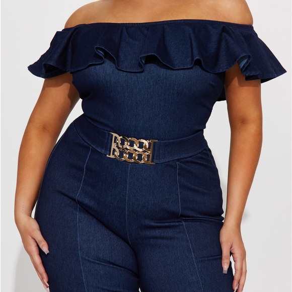 Denim Jumpsuit - Picture 1 of 4